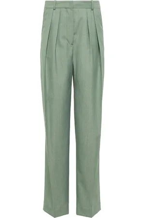 Victoria Beckham High-rise pleated wide pants