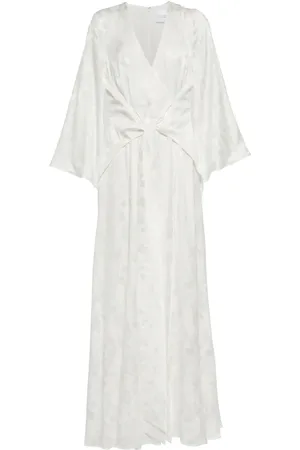 GALVAN Bridal Havana silk-blend gown