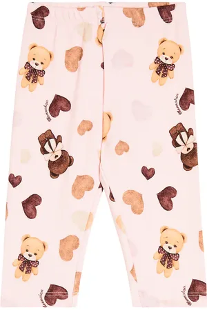 MONNALISA Baby printed cotton-blend leggings
