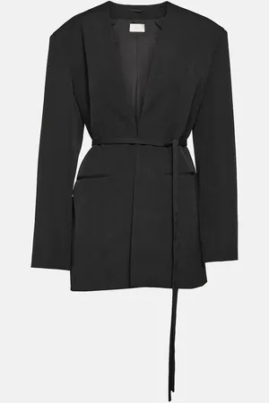 The Row Clio wool wrap coat