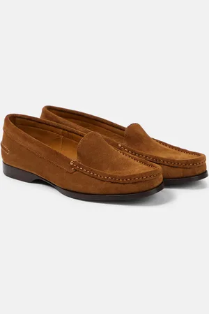 The Row Ruth suede loafers