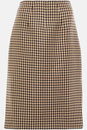 EMILIA WICKSTEAD Noah houndstooth pencil skirt