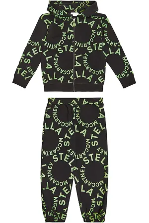 Stella McCartney Logo cotton sweatshirt and sweatpants set