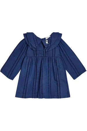 Bobo Choses Baby lurex striped cotton dress