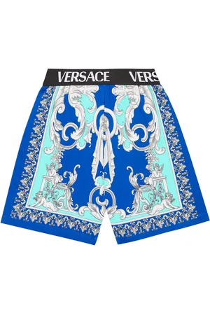 VERSACE Baroque cotton jersey shorts