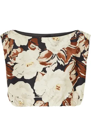 SIR Vivienne printed silk top
