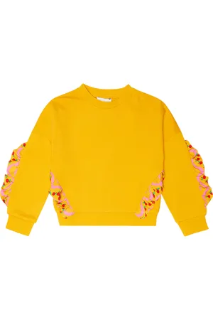 Stella McCartney Frill-trimmed cotton sweatshirt