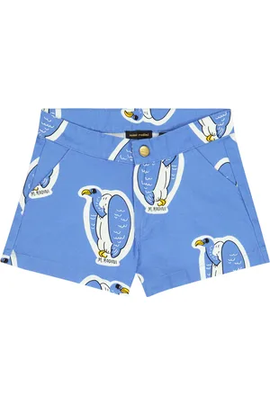 Mini Rodini Printed cotton shorts
