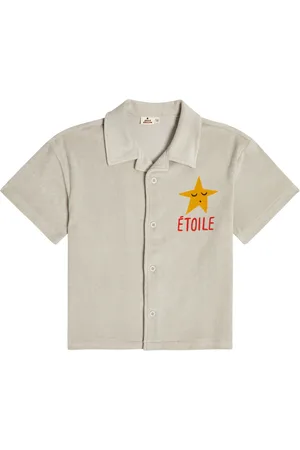 Jelly Mallow Etoile printed cotton polo shirt