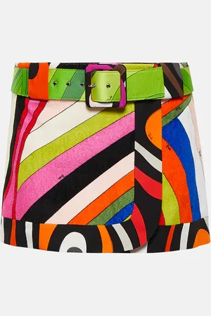 Puccini Iride cotton wrap miniskirt