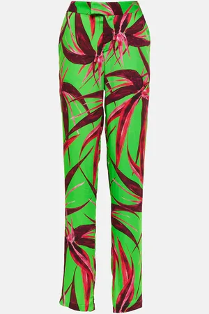 Louisa Ballou Floral straight pants