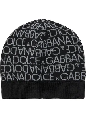 Dolce & Gabbana Logo intarsia virgin wool beanie