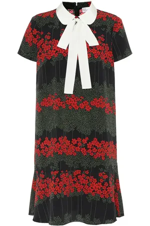 RED Valentino Floral crÃªpe minidress