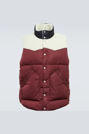 UNDERCOVER Faux shearling-trimmed down vest