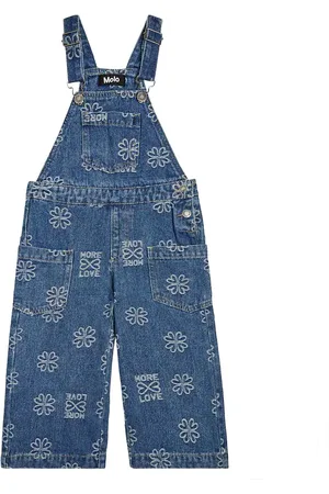 Molo Amber embroidered denim overalls