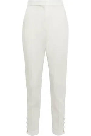 Max Mara Nausica cotton-blend satin slim pants