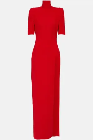 Monot MÃ´not High-neck crÃªpe maxi dress