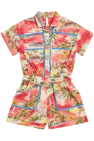 ZIMMERMANN Alight printed cotton playsuit