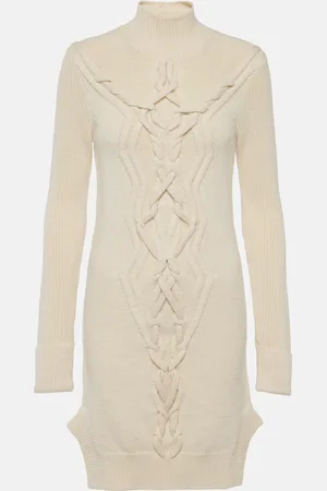 Isabel Marant Atina cable-knit wool-blend minidress