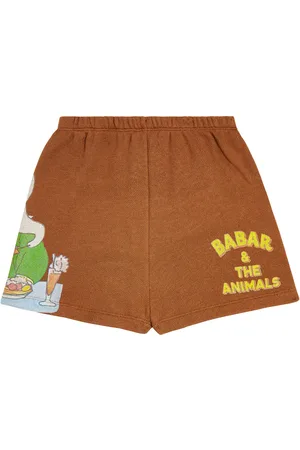 The Animals Observatory Clam printed cotton shorts