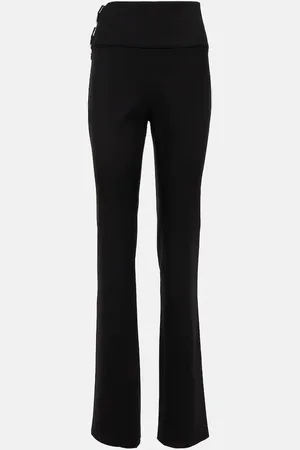 Alaïa AlaÃ¯a Belted straight wool pants