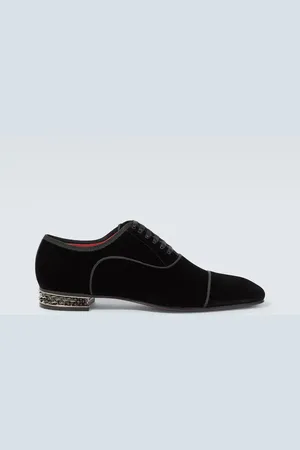 Christian Louboutin Greggyrocks velvet Oxford shoes