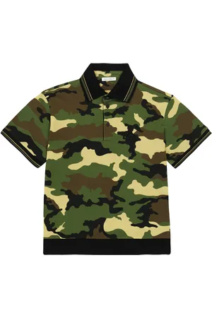 Dolce & Gabbana Camouflage cotton piquÃ© polo T-shirt