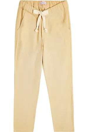 La Coqueta Straight cotton-blend pants
