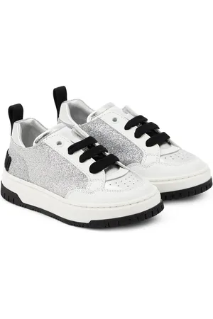 Moschino Logo glitter sneakers