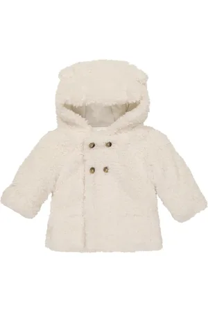 Tartine Et Chocolat Faux shearling hooded coat