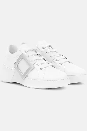 Roger Vivier Viv Skate leather sneakers