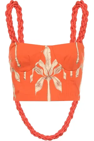 JOHANNA ORTIZ Palmeras Vision cotton top
