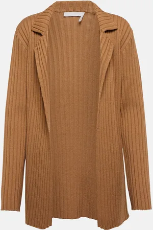 Chloé ChloÃ© Ribbed-knit wool and cashmere cardigan