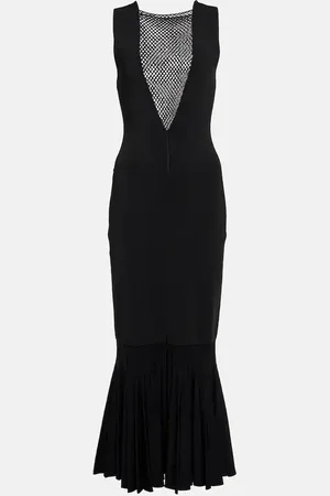 GALVAN Erato ribbed-knit maxi dress