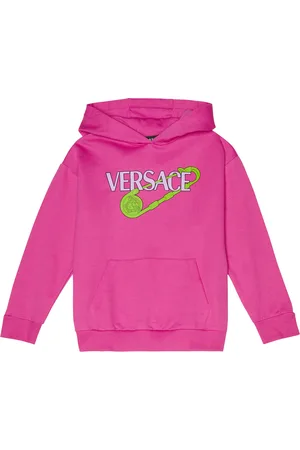 VERSACE Safety Pin cotton hoodie