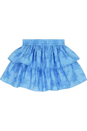 Brunello Cucinelli Floral jacquard cotton-blend skirt