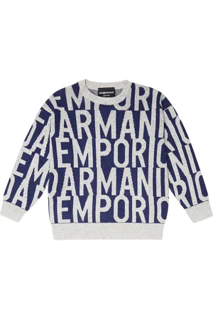 Emporio Armani Logo intarsia sweater
