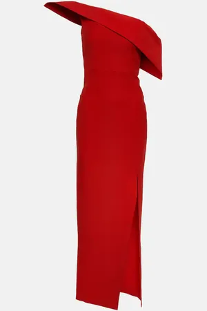 Roland Mouret Asymmetric wool and silk gown