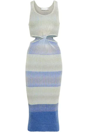 Simkhai Colleen striped midi dress