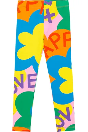 Stella McCartney Printed cotton-blend leggings