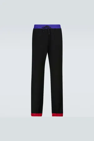 Moncler Fleece wool-blend pants
