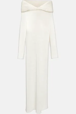 Khaite Cyra knitted cotton-blend maxi dress