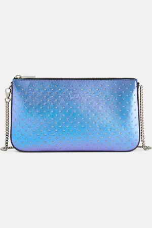 Christian Louboutin Loubila embellished leather clutch