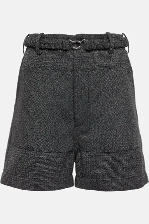 Plan C Wool and cotton Bermuda shorts