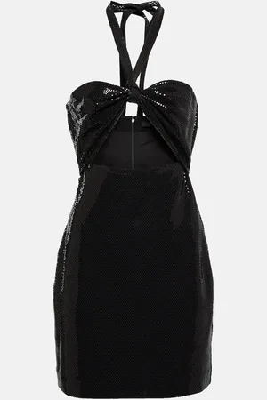 ROTATE Sequin-embellished cutout minidress