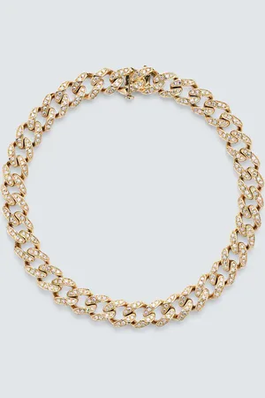 Shay 18kt chainlink bracelet with diamonds