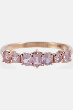 Ileana Makri Rivulet 18kt rose gold ring with sapphires
