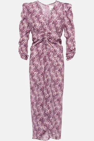 Isabel Marant Albini printed silk-blend midi dress