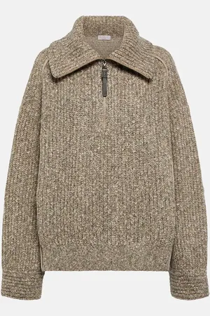 Brunello Cucinelli Sparkling ChinÃ© wool-blend sweater