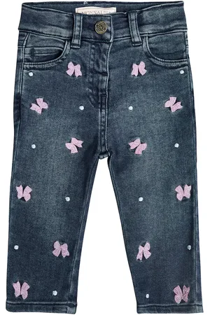 MONNALISA Baby embroidered jeans